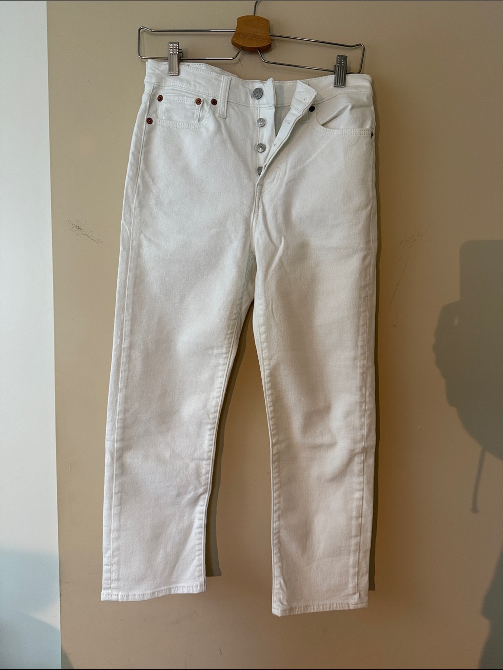Levi’s White wedgie High-Rise Button-Fly Women’s Jeans